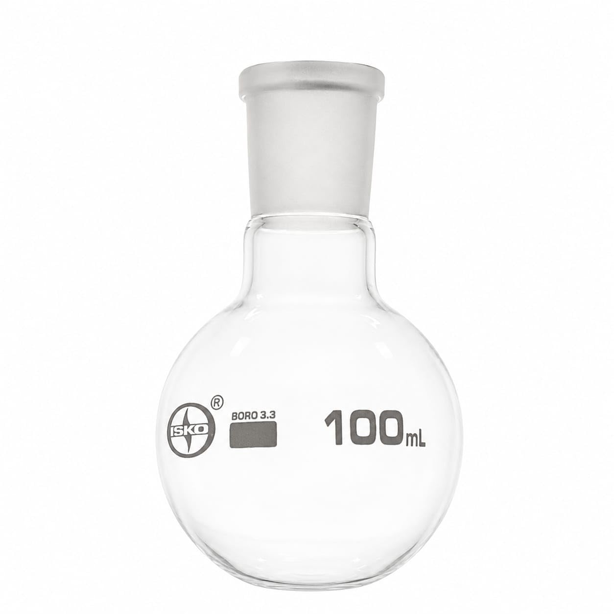 ISKO® Borosilicate Glass | Round Bottom Flask | 100ml | Joint 24/29 | 1 Pc-image-13