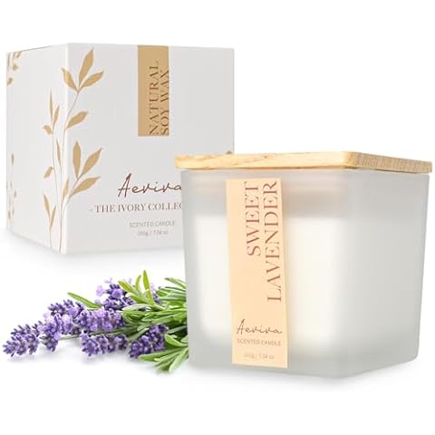 Aeviva Lavender Aromatherapy Soy Candle Cover