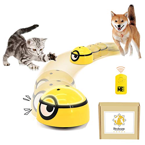 Interactive Robotic Cat Toys, Automatic Irregular 360 Degree Escaping Ball, Moving Cat Kicker Toy, Mouse Toys for Cats/Kitten, Led Light/Music Cat Toys for Indoor Cats