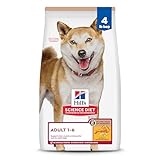 Hill's Science Diet Adult 1-6, Adult 1-6 Premium Nutrition, Dry Dog Food, No Corn, Wheat, Soy Chicken & Brown Rice, 4 lb Bag