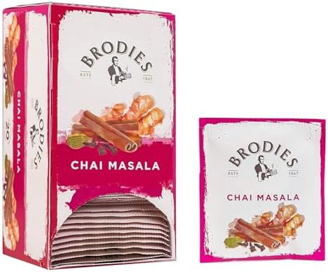 Brodies Estd 1867 Chai Masala Tea 20 Count (Pack of 1)