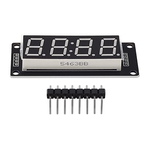 5Pcs 0.56 Led Display Digital Tube Clock Module 4 Digit Led 0.56 Inch Display Time Clock Indicator Tube 7 Segments Double Dots Tm1637 Blue Color #TOP4