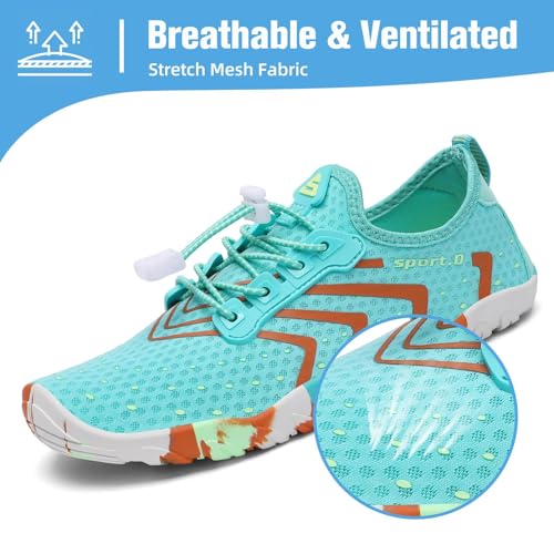 Image of Mishansha Water Shoes for Women Men, Quick-Dry Barefoot Swim Shoes with Drainage Holes, Lightweight Aqua Shoe for Beach Pool River Boating Yoga Walking