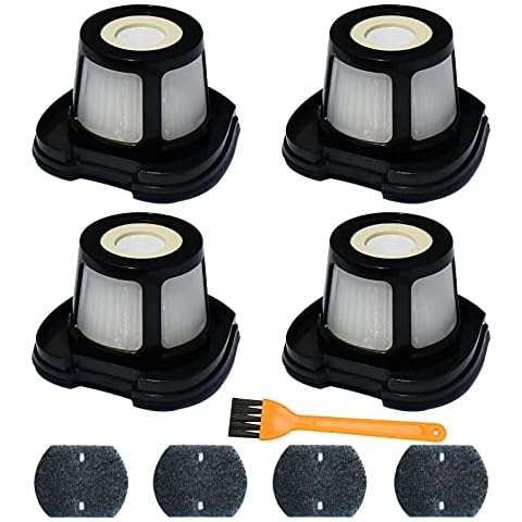 Vacuum Filter Replacement for Bissell 2284W, 2390, 2389, 2390A, Replace Parts for 1614212, 1614203, 1614204,4 Mesh Filters and 4 Foam Filters Cover