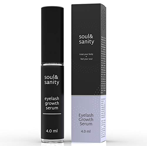 Preisvergleich Produktbild EINFÜHRUNGSANGEBOT - soul&sanity - Wimpernserum - Wimpernwunder aktiviert stärkeres Wimpernwachstum, mehr Volumen und dunklere Farbe der Wimpern und Augenbrauen I mit Hyaluronsäure I 4.0 ml