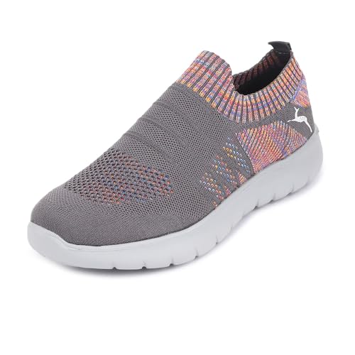 Image of Marc Loire Women's Lightweight Athleisure Knitted Active Wear Slip-On Sneaker Shoes for Sports, Athletics and Walking