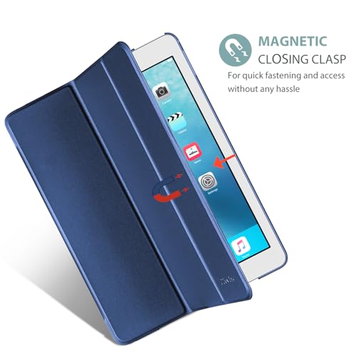 ProCase Smart Case for iPad Pro 9.7 Inch 2016, Ultra Slim Lightweight Stand Smart Case Shell with Translucent Frosted Back Cover for iPad Pro 9.7 Inch (A1673 A1674 A1675) -Darkblue by ProCase - Used condition - Image 8