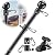 cogardenshower Black Flag Pole for House - Tangle Free Outdoor Flag Pole Kit with Holder Bracket,5ft Stainless Steel Metal Flagpoles Residential Heavy Duty for Outside House,Porch,Yard,Truck,Boat