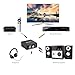 DAC Audio Converter, AMANKA Digital to Analog Audio Converter with Digital Optical Toslink and Coaxial Inputs to Analog RCA and AUX 3.5mm (Headphone) Outputs Fiber Cable Included