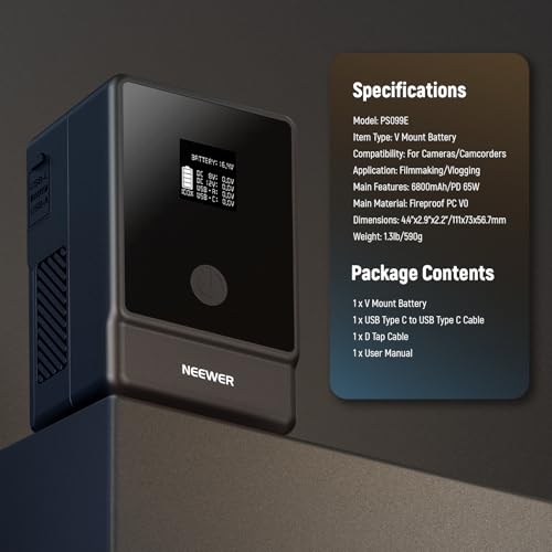 NEEWER BASICS Vマウントバッテリー PS099E の商品画像 8