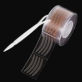 600pcs S / l Makeup Clear Grey Beige Eyes Strip Large Eyes Invisible Double Fold Eyes Shade Tape Beauty Tool (Brown S)
