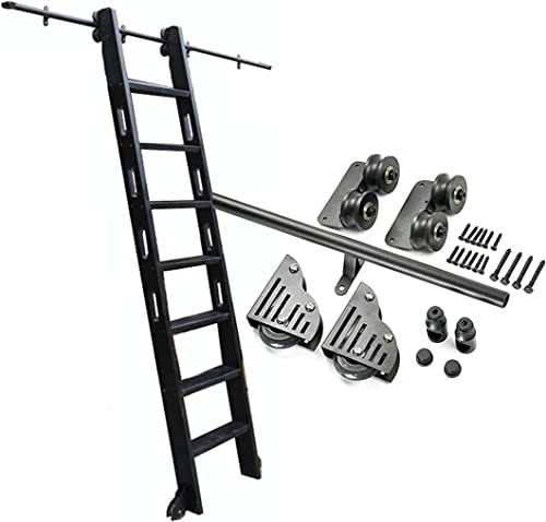 Rail de suspension pour échelle coulissante kit de matériel pour échelle roulante et extensions