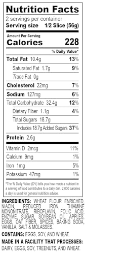 Image of Nadel - NATURALLY DELICIOUS APPLE SPICE CAKE SLICES (12 Pack) Sweet Breads & Cakes, Back to School lunch snack, breakfast bar