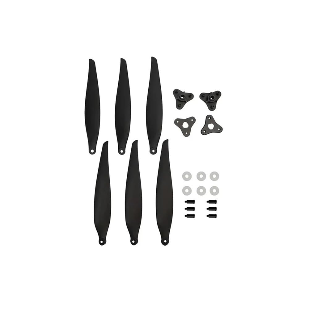 FLyAzW 11-15 Zoll 3-Blatt-Faltpropeller Aus GF-Nylon for Schwere Lasten, Filmischer Langstreckenantrieb, 1 Paar(F1510 Aluminum Clip)