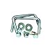 Tie Down Engineering 86204 Zinc Plated Square U-Bolt Kit - 2 1/8in.x4in.