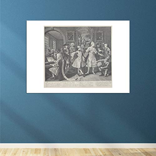 William Hogarth A Rake's Progress Plate 2 Grand Format sans Cadre