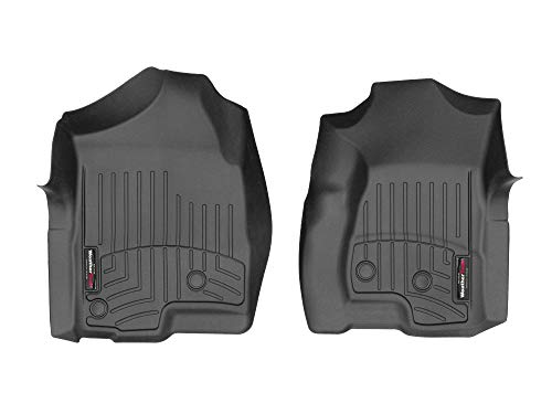 WeatherTech Custom Fit FloorLiners for Escalade ESV, Silverado, Avalanche, Escalade, Suburban - 1st Row (440031), Black