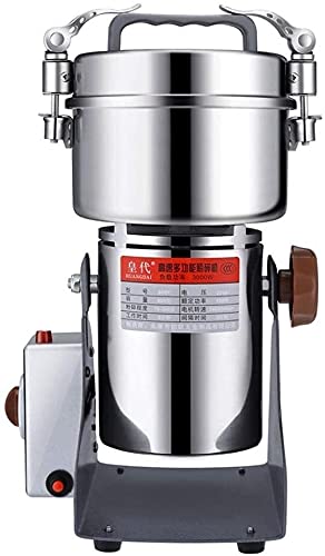 Grain Grinder Mill 800g Electric Grain Grinder Stainless Steel Pulverizer Grinding Machine Commercial Cereals Grain Mill for Kitchen Herb Spice Pepper Coffee