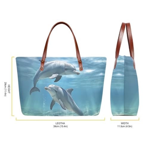 Image of 2PCS Tote Bag for Women Top Handle Purse with Wallet, Hobo Bag Tote Shoulder Bag with PU Cosmetic Bag