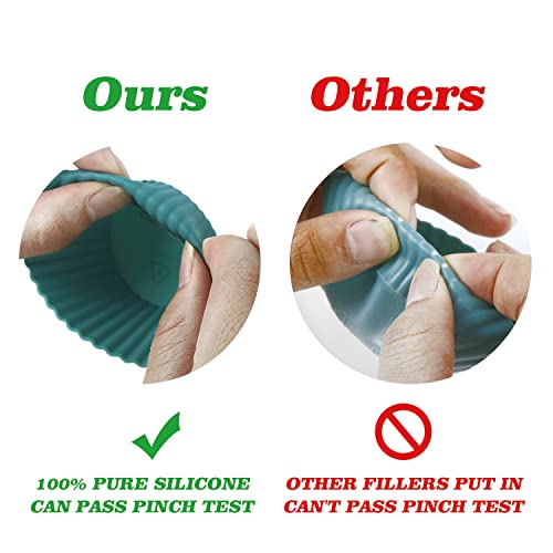 Foto von VEYLIN Muffinform Silikon, 24pcs Muffinförmchen, 4 Farben Silikon Muffinförmchen