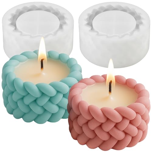5 Stampi In Silicone Alimentare Per Sapone, Resina, Candele E Decorazioni Torte – Forma Rettangolare E Curvy, Riutilizzabili (Cheriswely) - 5
