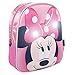 CERDÁ LIFE'S LITTLE MOMENTS, Mochila Luces LED Escolar de Minnie Mouse-Licencia Oficial Disney para Niñas, Rosa, Edad recomendada-idónea para peques de preescolar de 2 a 6 años