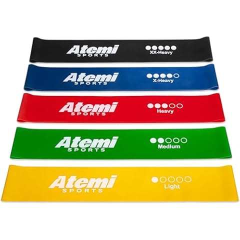 Resistance Bands Set of 5 | Exercise Bands for Glutes, HIPS & Legs | Resistance Band Set for Women & Men | Glute Bands for Home Workout Cover