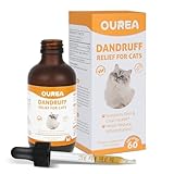 Cat Dandruff Treatment, Cat Dandruff Remover Supplement, Natural Support Skin and Coat Health, Help Reduce Dandruffs Cats Dander, Reduce Inflammation, Cats Itchy Skin Relief, Feline Allergy Relief