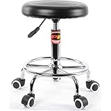 JEGS Pneumatic Rolling Stool | 250 LBS Capacity | Adjustable Seat Height From 19” To 24” |...