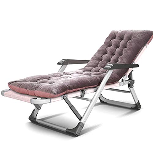 Chaise longue pliante extérieure inclinable avec lits de couchage confortables
