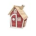 EXIT Toys Fantasia 100 Holzspielhaus für Draußen - Mit Schornstein - Gartenhaus aus Holz für Kinder - Einfache Montage - 100% FSC Zedernholz - TÜV-Zertifiziert - 128x108x171cm - Rot