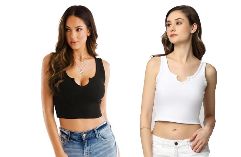 Image of Women's Trendy Premium Cotton Tank Top & Crop Top for Women