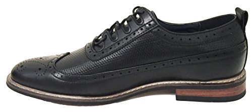 BWO4D Men's Oxfords Wing Tip Lace up Leather Lined Fashion Brogue Casual Classic Dress Shoes4