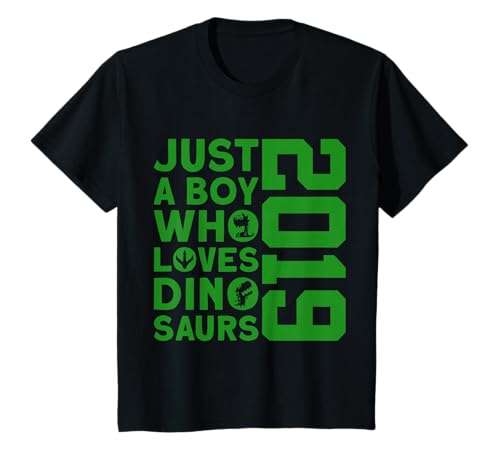 �L�b�Y DINO 2019 JUST A BOY WHO LOVES DINOSAUR 7th BIRTHDAY T�V���c