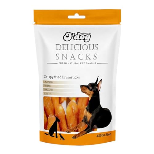 Image of Pets Empire O'Dog Delicious Fresh Natural Pet Snacks, Dog Treats for All Life Stages (Crispy Fried Drumstick) (420 gm)