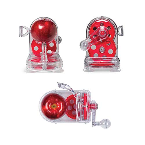 Starfrit Apple Peeler - Easily Peels All Types of Apples - Spring Loaded Arm Adapts to Various Shapes - Bonus Apple Corer