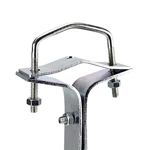 Skywalker 12” Heavy-Duty Wall Mount Pair For Tv Antenna Mast With (2) Brackets With Lag Bolts #TOP2