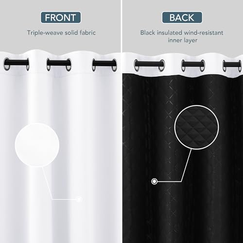 Rideaux isolants thermiques d'exception au tombé lourd opaque