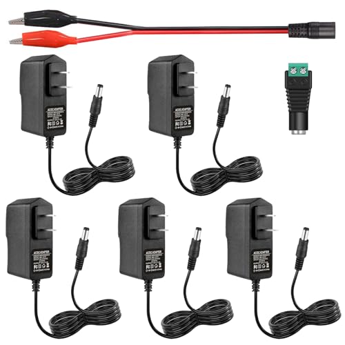 Minidodoca 12V 1A Power Supply, Power Adapters, Lighting Low Voltage