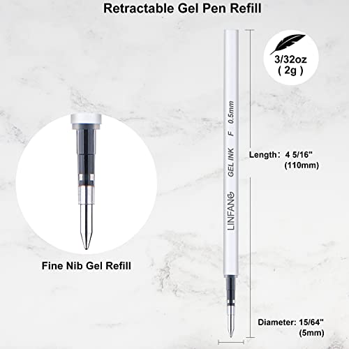 Linfanc LF7010 Black Gel Pens Refills thumb #1