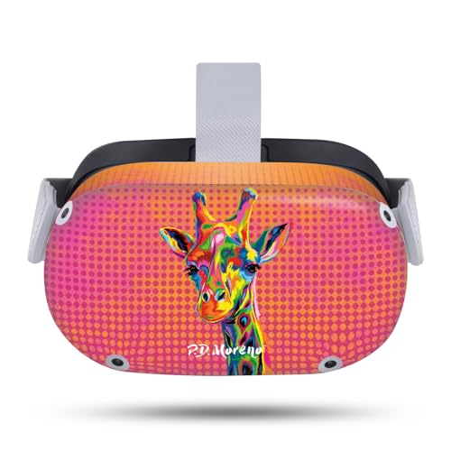 Head Case Designs Officially Licensed P.D. Moreno Giraffe Animals II Vinyl Sticker Skin Decal Cover Compatible with Meta Quest 2