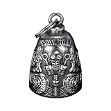 Biker Bell – Colgante Espiritual, Joyería Metálica | Campana Protectora Tradicional Campana Guardián De Estilo Legendario, Amuleto De Vibración De Sonido Amigable, Símbolo De Solidaridad De Coraje
