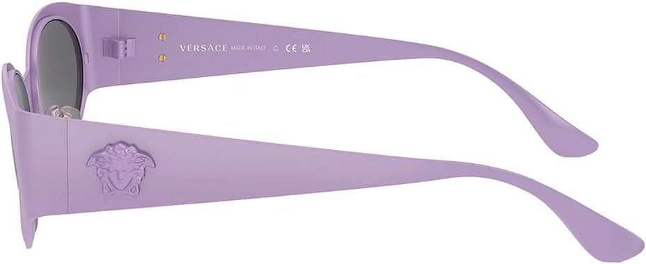 Versace Woman Sunglasses Black Frame, Dark Grey Lenses, 56MM