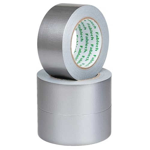 Image of 3 Pack Duct Tape Heavy Duty, 9 Mil Thickness, 2 Inch x 30 Yards, Waterproof Strong Adhesive, Flexible,Tear by Hand, Multi-Use for Repairs, DIY, Industrial & Home (Silver)