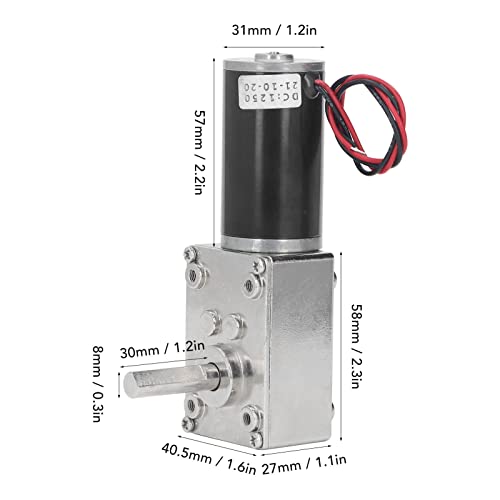 Motore di riduzione, DC12V 18W Motoriduttore CC