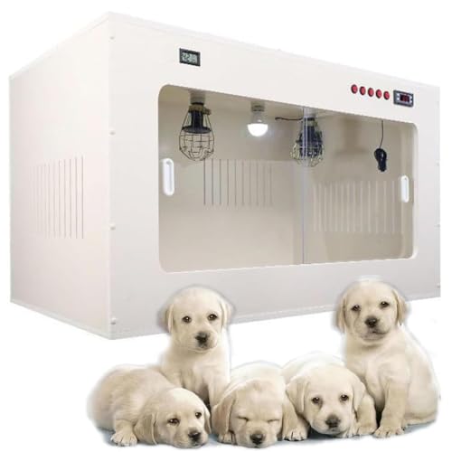 Incubadora para cachorros, caseta para perros recién nacidos, caja para mascotas para gatos y perros, especialmente diseñada, 60 x 50 x 50 cm