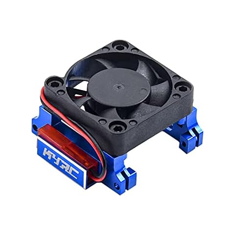 RC Car Heat Sink Heatsink Mount w/High Velocity Cooling Fan for Traxxas Slash 4X4 2WD Velineon VXL-3 Electronic Speed Controller Cover