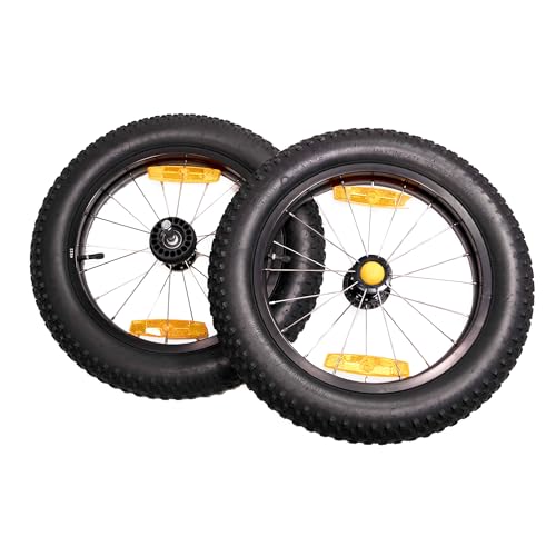 Roues 16x3 Burley axe push button pour balades en forêt et sorties plage