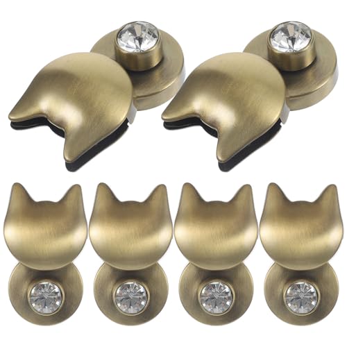 RUNROTOO de Aleación de Zinc para Bolsos Forma de Gato 6 Cierres Apertura Fácil y Resistente, para Uso Profesional y Personal para Uso Profesional y Personal