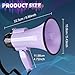 30 Watt Power Portable Megaphone Bullhorn Speaker Voice, Siren/Alarm and 240S Recording with Volume Control and Strap (Purple)